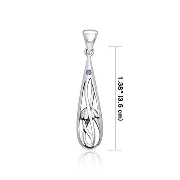 Art Deco Silver Pendant TPD444 - Jewelry